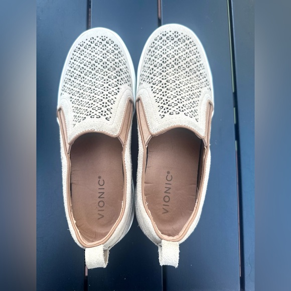 Women's Beige Slip-On Sneakers - Picture 4 of 6